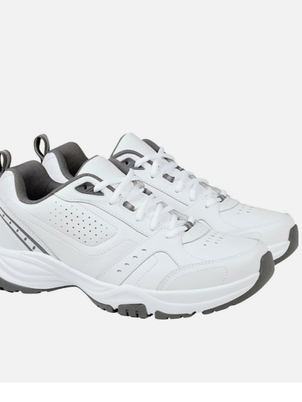 Kirkland Signature Athletic Leather Shoes (7761677) Sz 10.5 White NWT